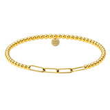SOPHIE PAPERCLIP | GOLD FILLED BEADED BRACELET