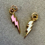 Pink Lightening Bolt Charm