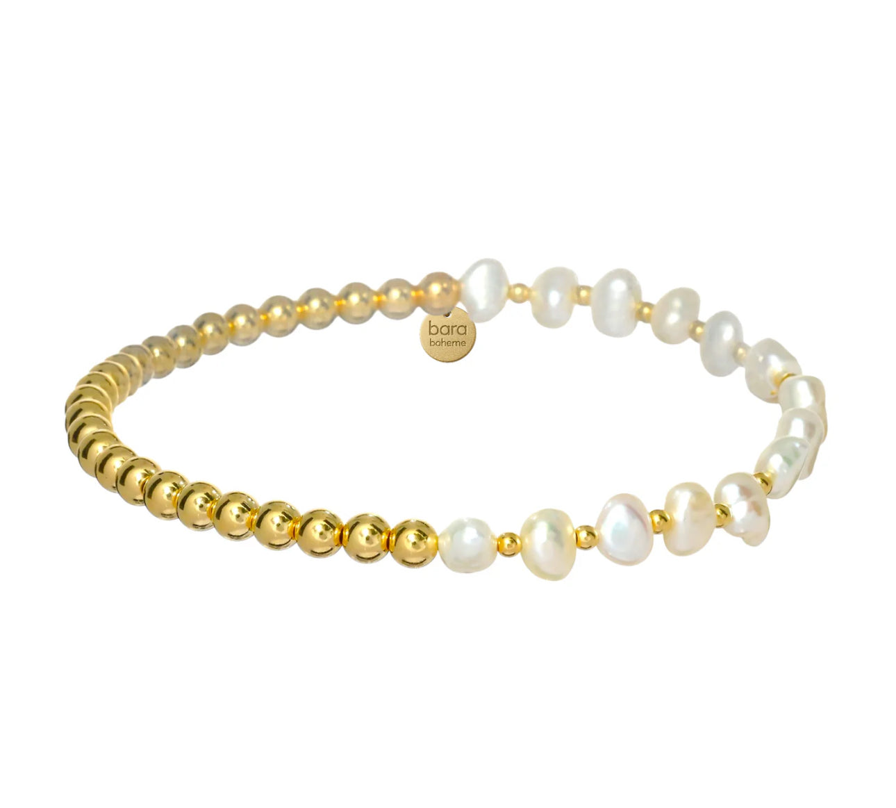 IVY | GOLD FILLED BEADED BRACELET WITH PEARLS