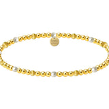 NOA | GOLD FILLED BEADED BRACELET WITH PEARLS