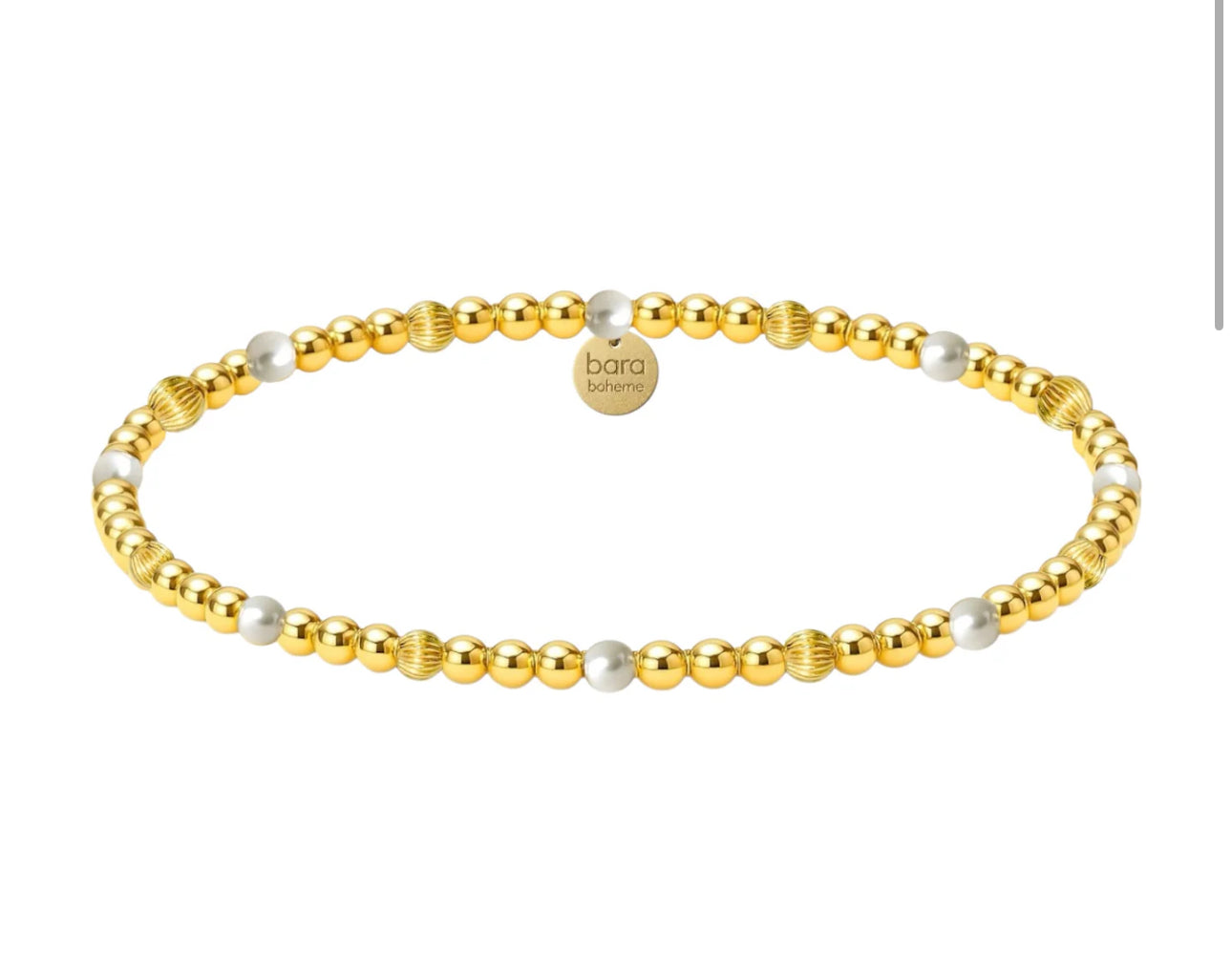 NOA | GOLD FILLED BEADED BRACELET WITH PEARLS