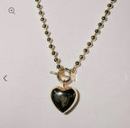 Gold Ball Chain Keepsake Necklace