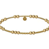 CAROLYN | HANDMADE STRETCH BRACELET WITH 14K GOLD-FILLED BALL BEADS