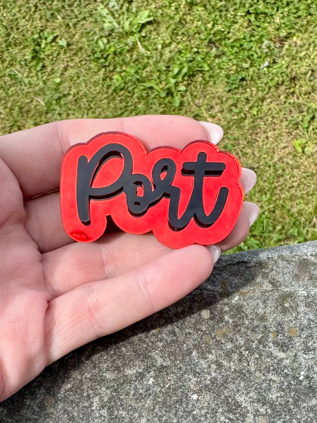 Game Day Acrylic Alligator Clip