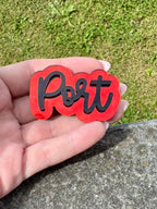 Game Day Acrylic Alligator Clip