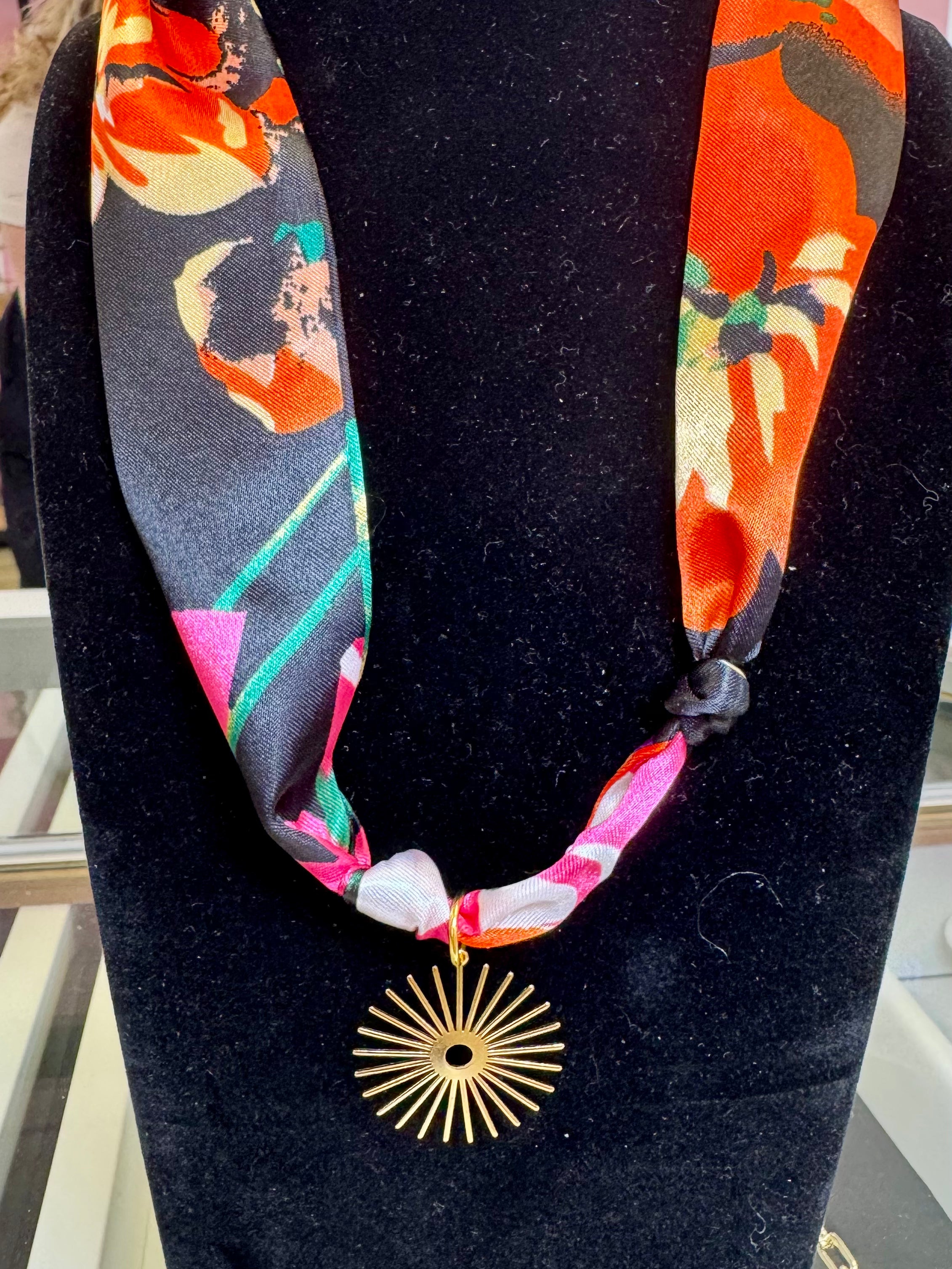 Scarf Necklace - Sun