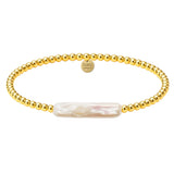 CHRISHELL | GOLD FILLED BEADED BRACELET WITH PEARL