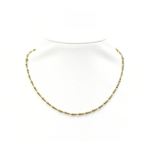 "JOLIE" 14K GOLD FILLED AND FWP BALL BEADED CHOKER