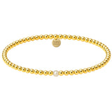 CAROLINA | GOLD FILLED BEADED BRACELET WITH PEARL