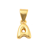 Gold Mini Bubble Initial Letter | Alphabet Charm | Letter A