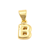 Gold Mini Bubble Initial Letter | Alphabet Charm | Letter B