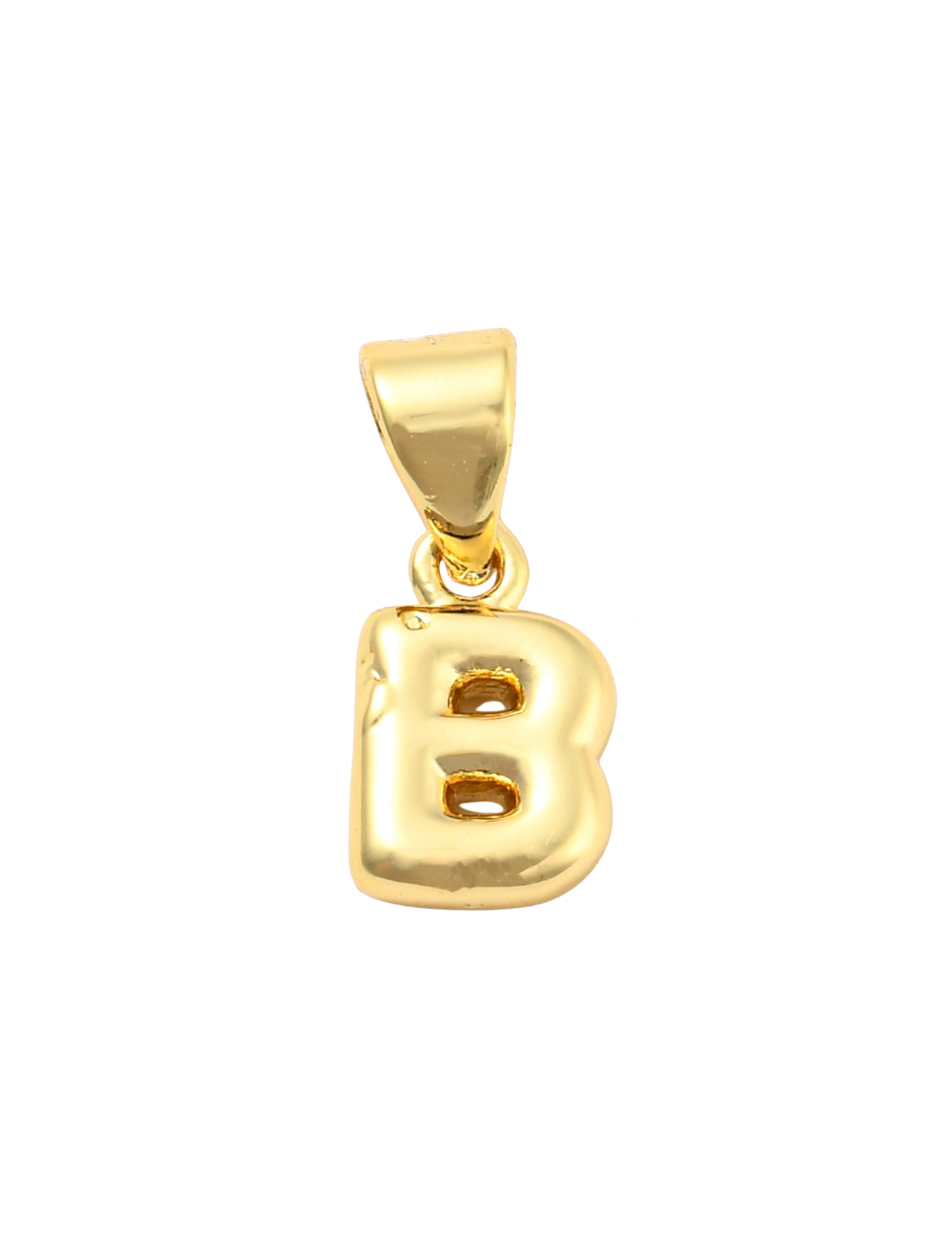Gold Mini Bubble Initial Letter | Alphabet Charm | Letter B