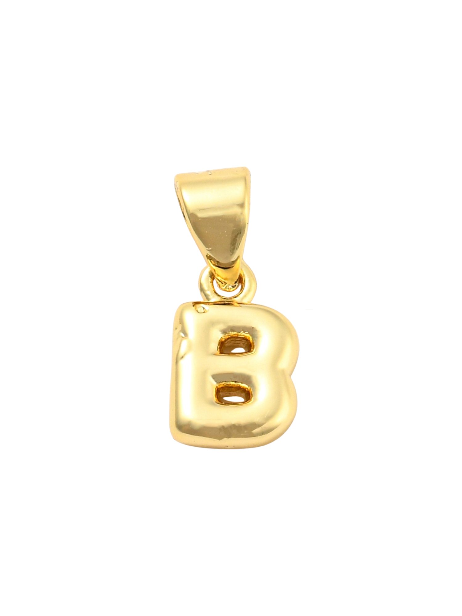 Gold Mini Bubble Initial Letter | Alphabet Charm | Letter B
