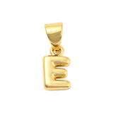 Gold Mini Bubble Initial Letter | Alphabet Charm | Letter E