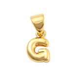 Gold Mini Bubble Initial Letter | Alphabet Charm | Letter G