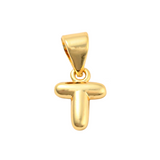 Gold Mini Bubble Initial Letter | Alphabet Charm | Letter T