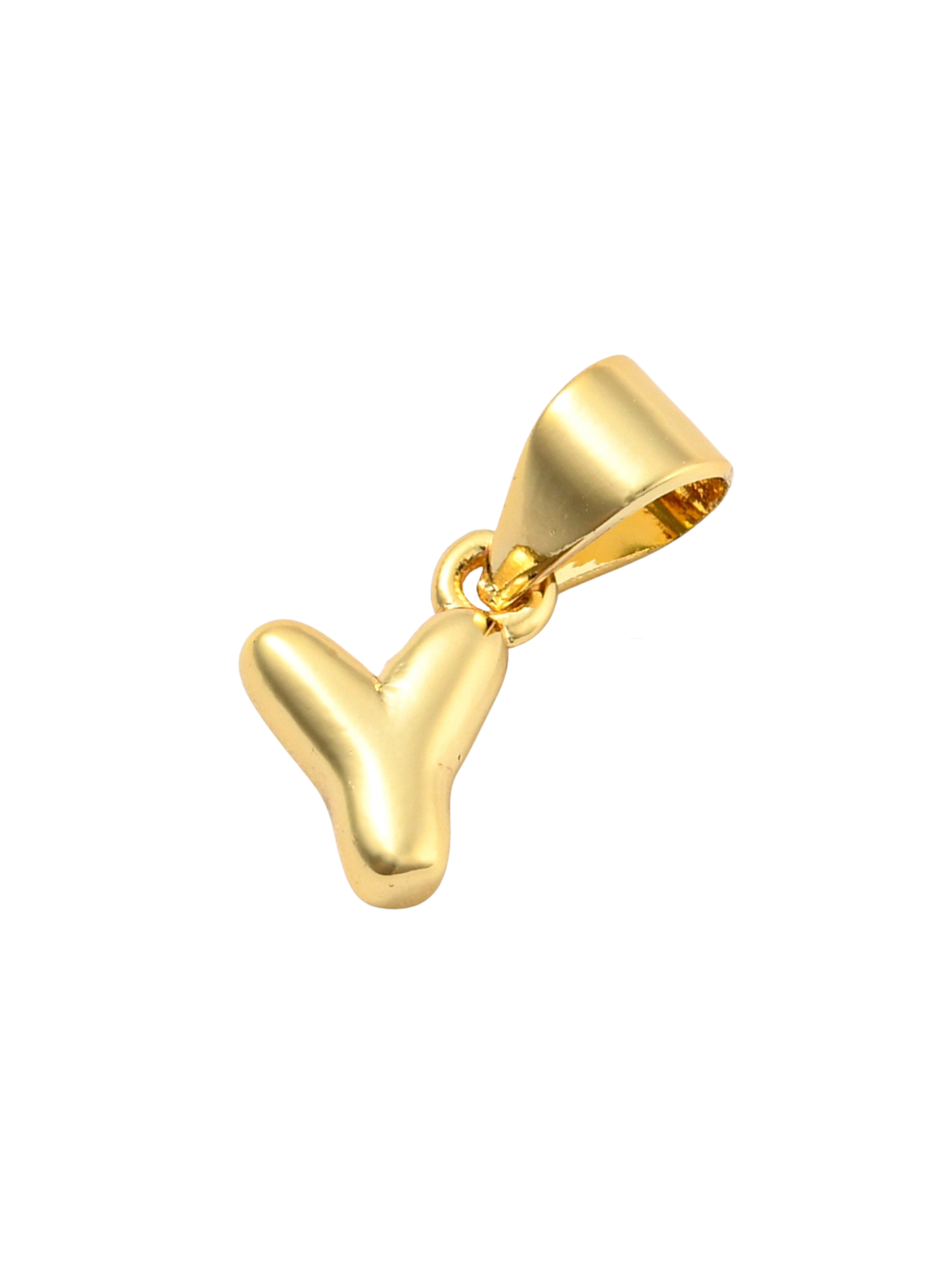 Gold Mini Bubble Initial Letter | Alphabet Charm | Letter Y