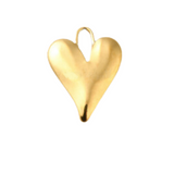 Front of the Gold Statement Heart Charm