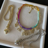 Multicolored Natural Stone Necklace