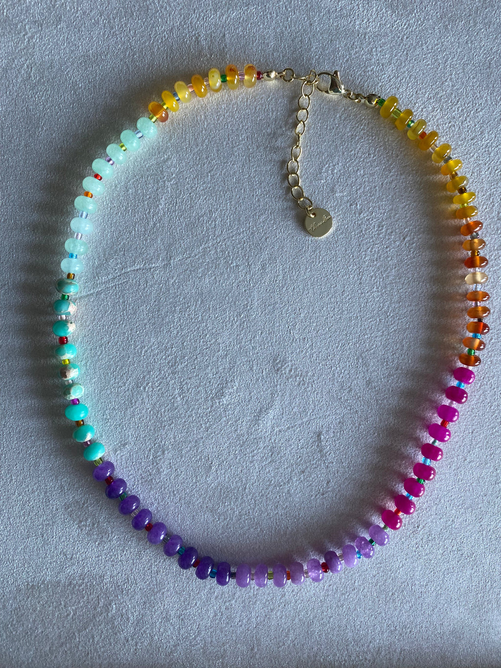 Multicolored Natural Stone Necklace