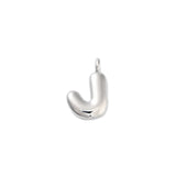 Silver Bubble Initial Letter | Alphabet Charm | Letter J