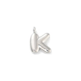 Silver Bubble Initial Letter | Alphabet Charm | Letter K