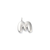 Silver Bubble Initial Letter | Alphabet Charm | Letter M