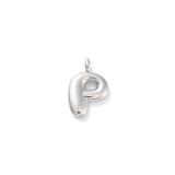 Silver Bubble Initial Letter | Alphabet Charm | Letter P