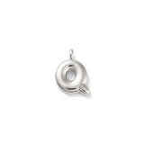 Silver Bubble Initial Letter | Alphabet Charm | Letter Q