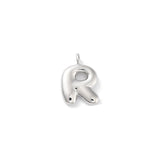 Silver Bubble Initial Letter | Alphabet Charm | Letter R