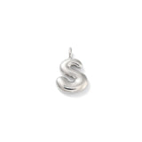 Silver Bubble Initial Letter | Alphabet Charm | Letter S
