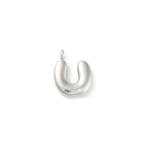 Silver Bubble Initial Letter | Alphabet Charm | Letter U