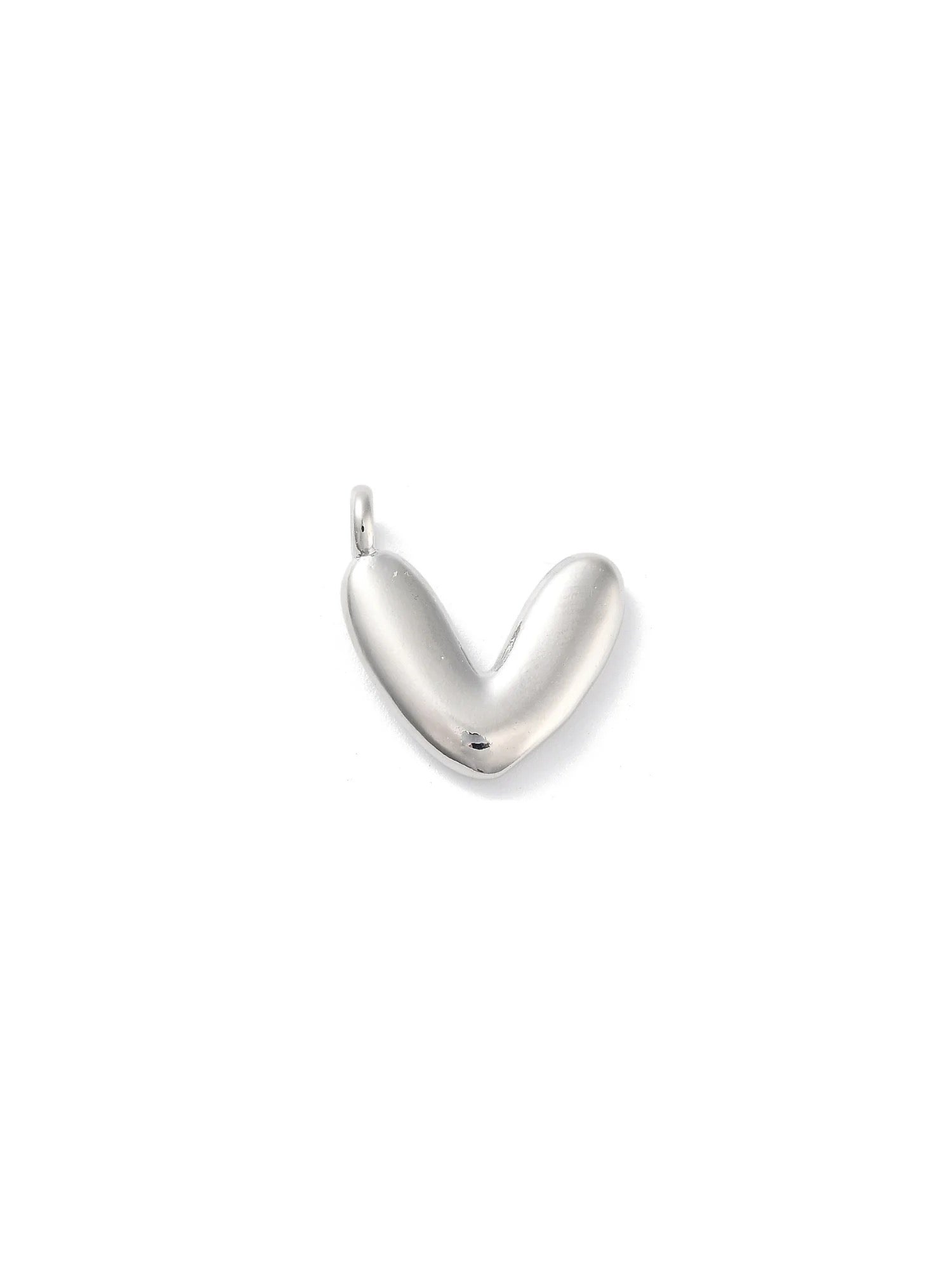 Silver Bubble Initial Letter | Alphabet Charm | Letter V