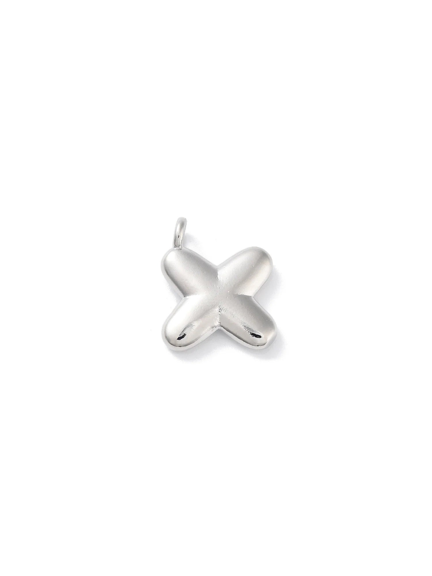 Silver Bubble Initial Letter | Alphabet Charm | Letter X