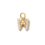 Gold Large Pearl Initial Letter | Alphabet Charm | Letter W