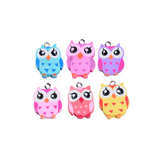 Front of six Owl Lanyard Charms | Assorted