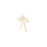 Gold Coquette Bow Charm