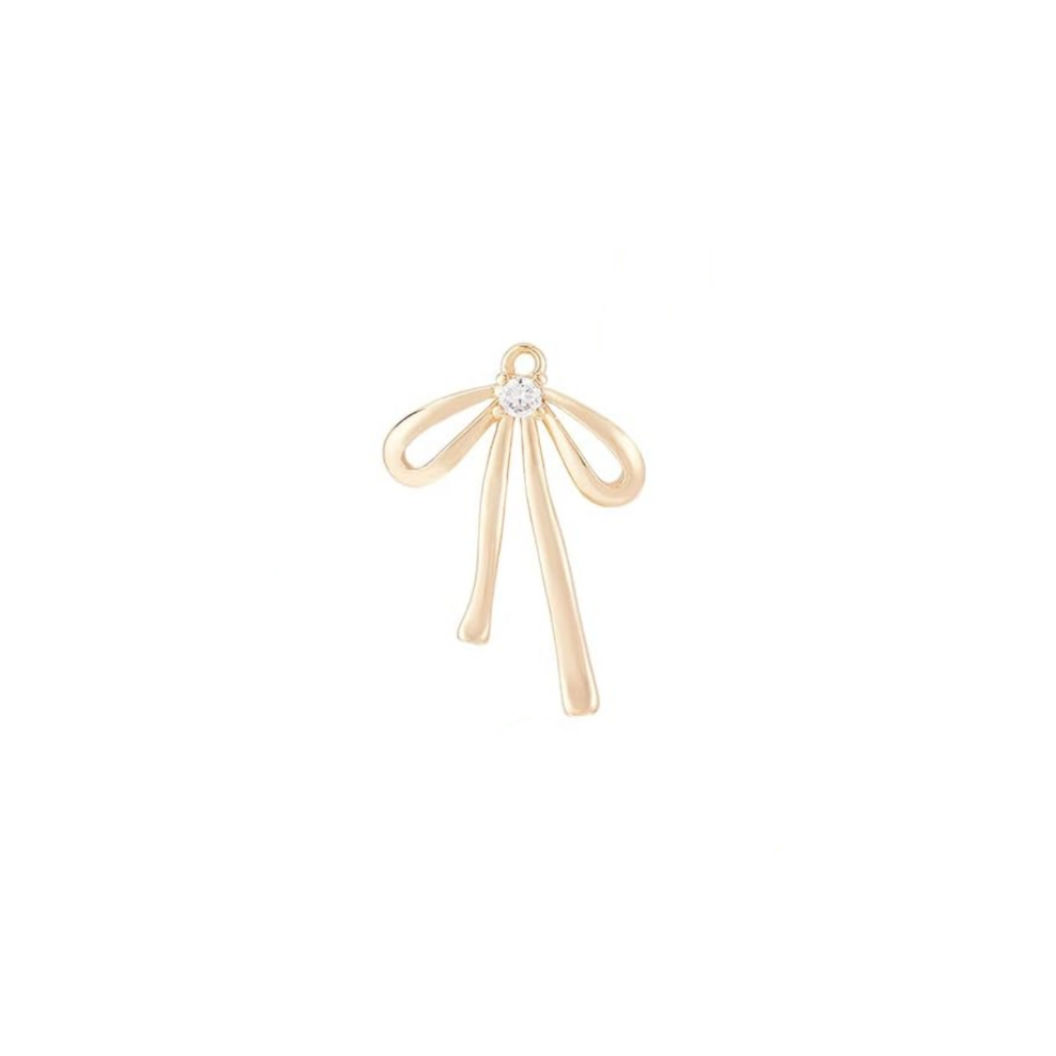 Gold Coquette Bow Charm