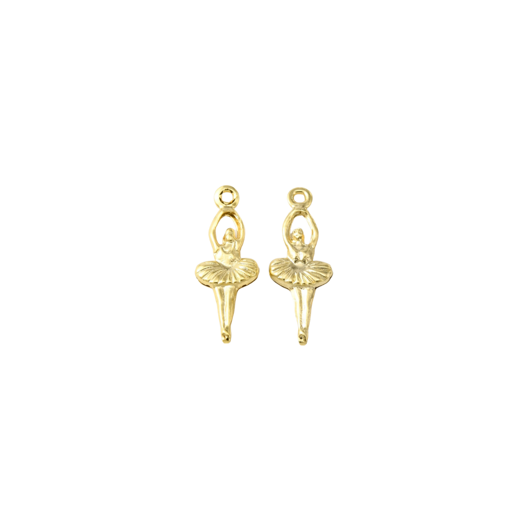 Front of two Gold Prima Ballerina Charm