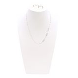 Front of Silver Ashley Necklace on CB Bust