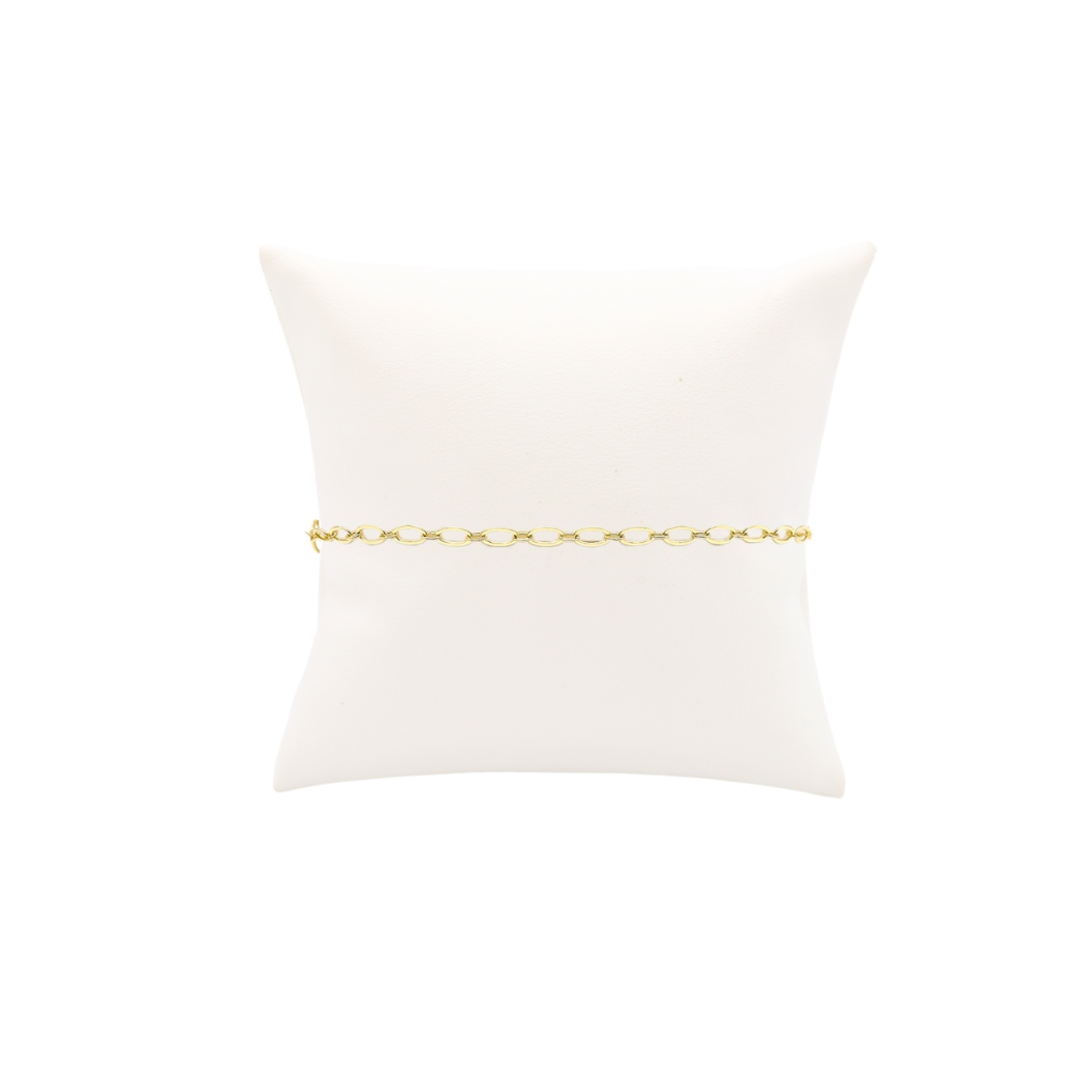 Gold Christie Chain Charm Bracelet