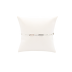 Silver Ashley Paperclip Charm Bracelet