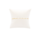 Gold Beth Pearl Charm Bracelet