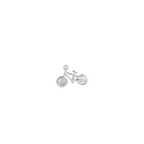 Front of Silver Like Riding A Bike Charm