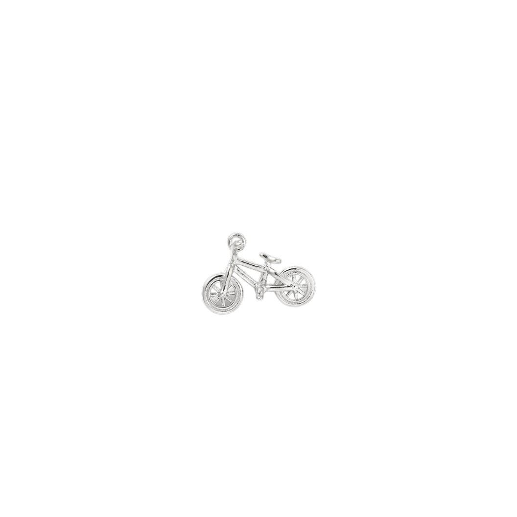 Front of Silver Like Riding A Bike Charm