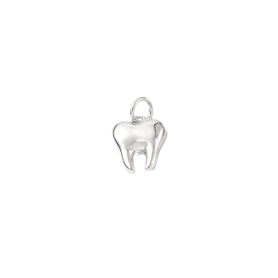 Front of Silver Tooth Charm