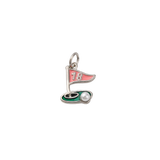 Transparent Silver 18th Hole Charm