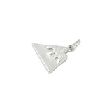 Side View Silver Mountain Peak Charm