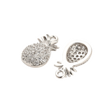 Front and back of the Silver Pineapple Charm