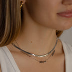 Skinny Herringbone Necklace